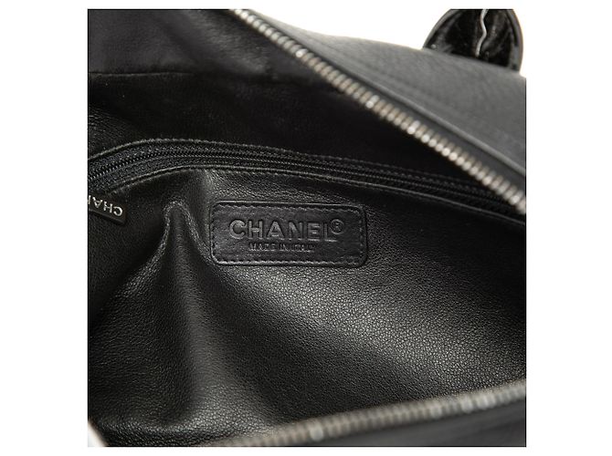 Borsa Bowler Chanel in Caviar Trapuntato Nero - vista 5
