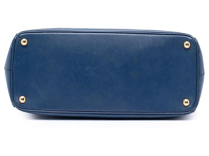 Borsa Tote Prada Blue Large Saffiano Lux Galleria Double Zip Blu navy - vista 3
