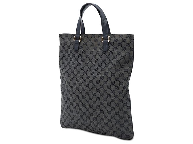 Gucci Tote aus grauem GG Canvas Braun - Ansicht 2
