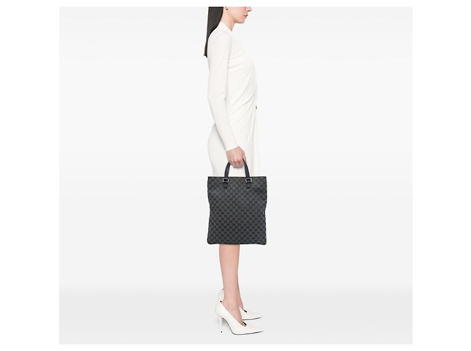 Gucci Tote aus grauem GG Canvas Braun - Ansicht 6