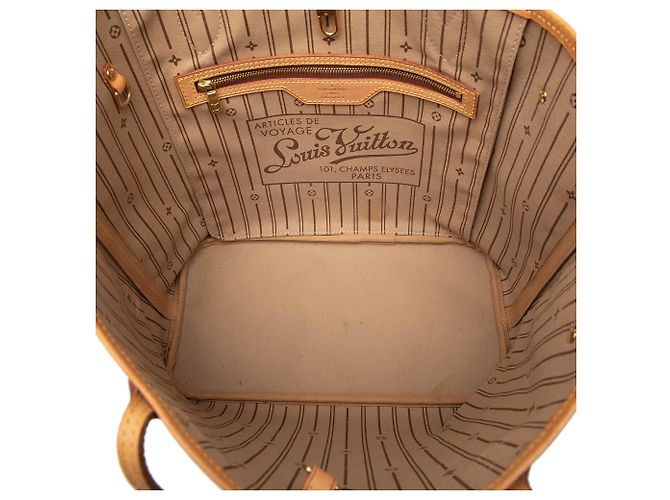Louis Vuitton Marrone Monogram Neverfull MM - vista 4