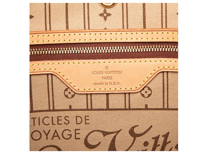 Louis Vuitton Marrone Monogram Neverfull MM - vista 5