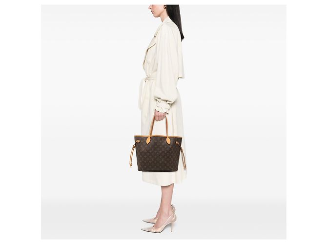 Louis Vuitton Marrone Monogram Neverfull MM - vista 6