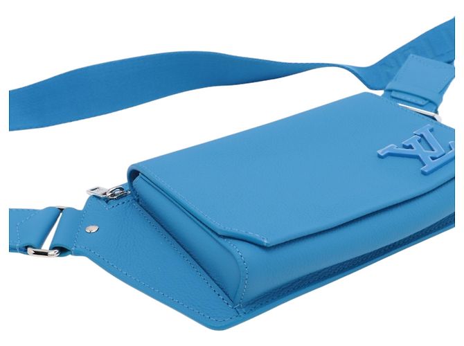 Borsa a tracolla Louis Vuitton Blue Aerogram Takeoff Sling - vista 3