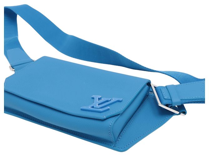 Borsa a tracolla Louis Vuitton Blue Aerogram Takeoff Sling - vista 4