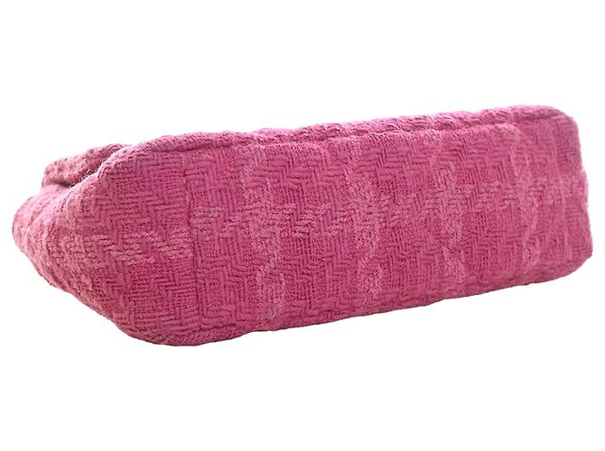 Chanel Pink Medium Tweed 19 Flap Rosa - vista 10
