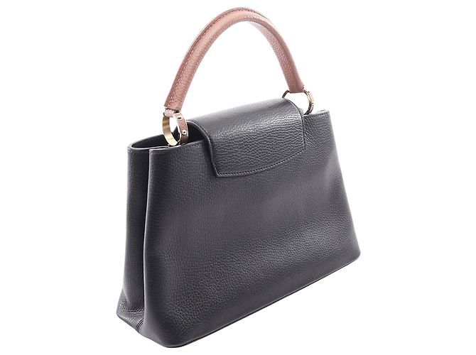Louis Vuitton Capucines MM in pelle Taurillon nera Nero - vista 2