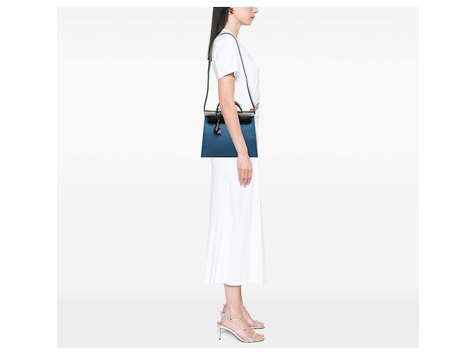 Hermès Blue Toile Herbag Zip 31 - vista 6