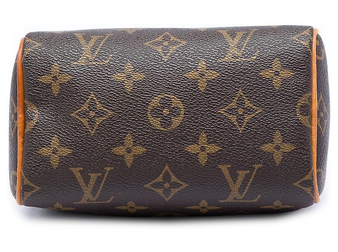 Louis Vuitton Marrone Monogram Nano Speedy Bandouliere - vista 3