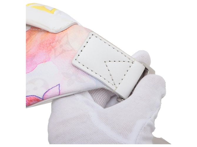 Marsupio Louis Vuitton White Monogram Watercolor Discovery PM Bianco - vista 9