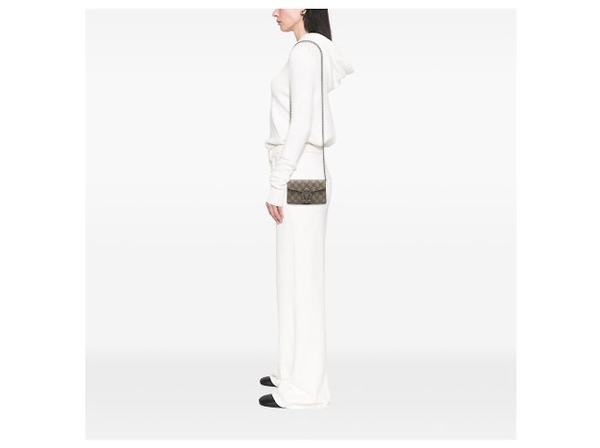 Gucci Beige Mini GG Supreme Dionysus Crossbody - vista 6