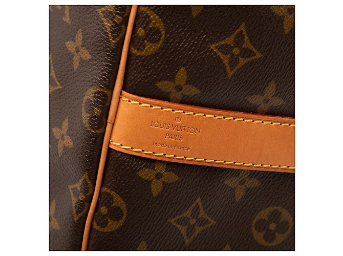 Louis Vuitton Marrone Monogram Keepall Bandouliere 55 - vista 5