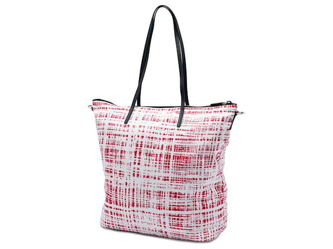 Saffiano Borsa Prada Red Tessuto Stampato Rosso - vista 2