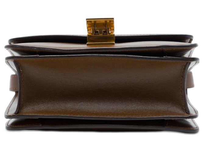Céline Celine Brown Small Calfskin Classic Box Braun - Ansicht 3