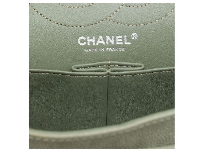 Chanel Green Quilted Caviar Reissue 2.55 Double Flap 226 Verde - vista 5