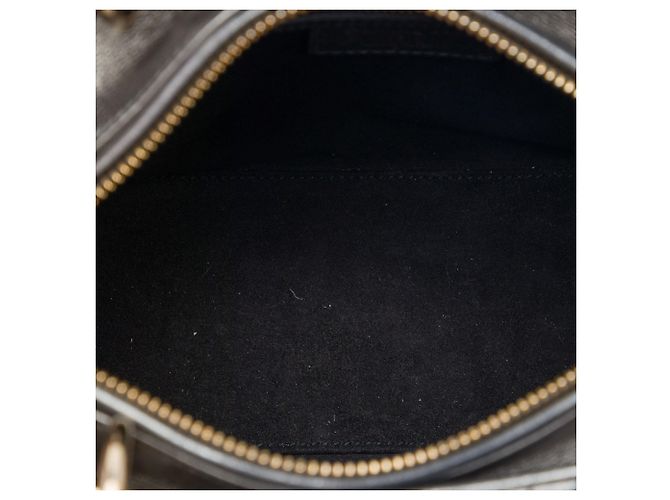 Lady Dior Cannage aus grauem metallischem Lammfell, Größe Medium Braun Anthrazitgrau - Ansicht 4