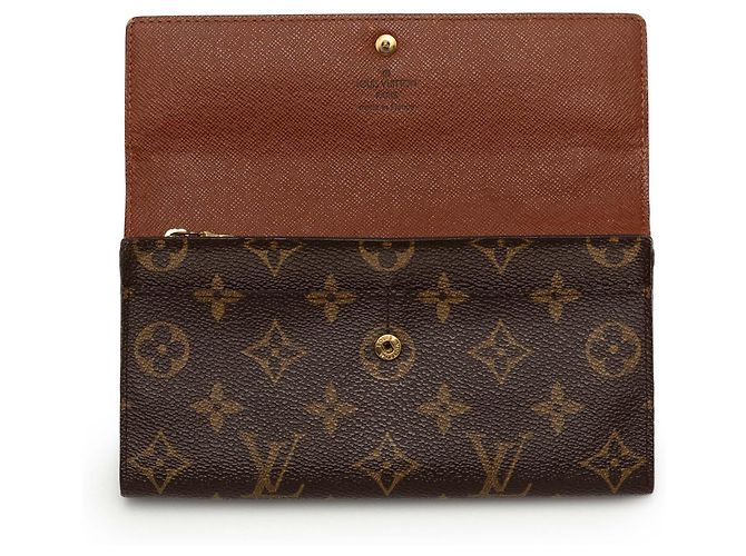 Portafoglio lungo Sarah Monogram marrone Louis Vuitton - vista 9