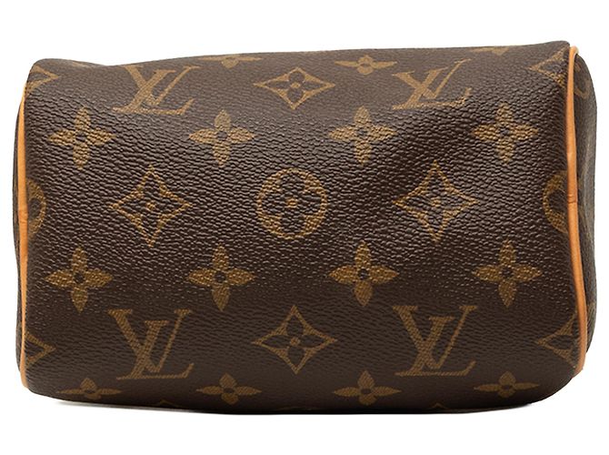 Louis Vuitton Marrone Monogram Nano Speedy Bandouliere - vista 3