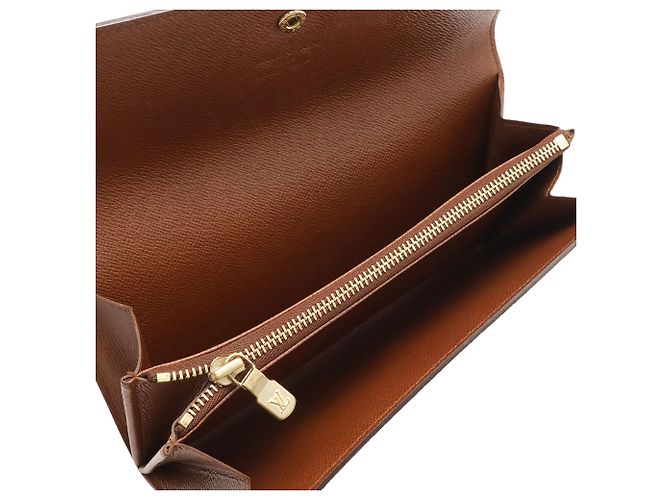 Cartera Larga Louis Vuitton Marrón Monogram Castaño - vista 3