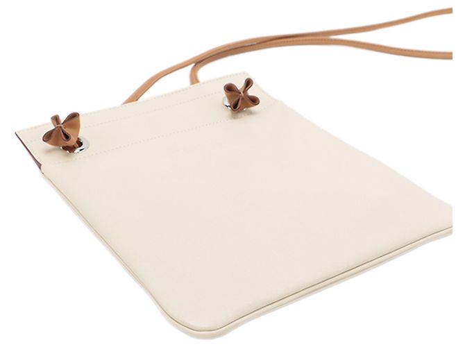 Hermès Mini Swift Aline Tasche Weiß Roh - Ansicht 4