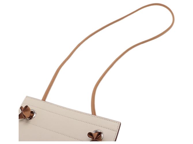 Hermès Mini Swift Aline Tasche Weiß Roh - Ansicht 9
