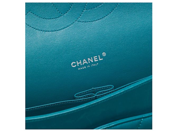 Chanel Blue Maxi Classic Lambskin Double Flap - vista 5