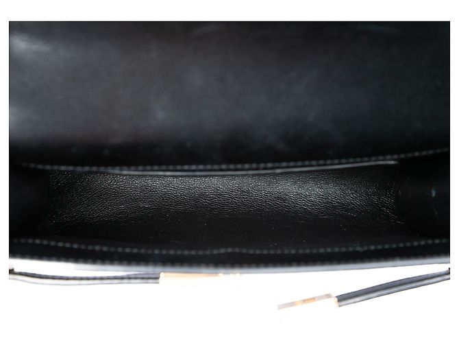 Saint Laurent Manhattan Crossbody in pelle di vitello liscia nera mini Nero - vista 4
