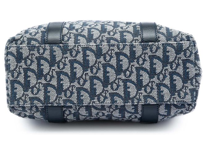 Dior Blue Diorissimo Trotter Canvas Tote Blau - Ansicht 3