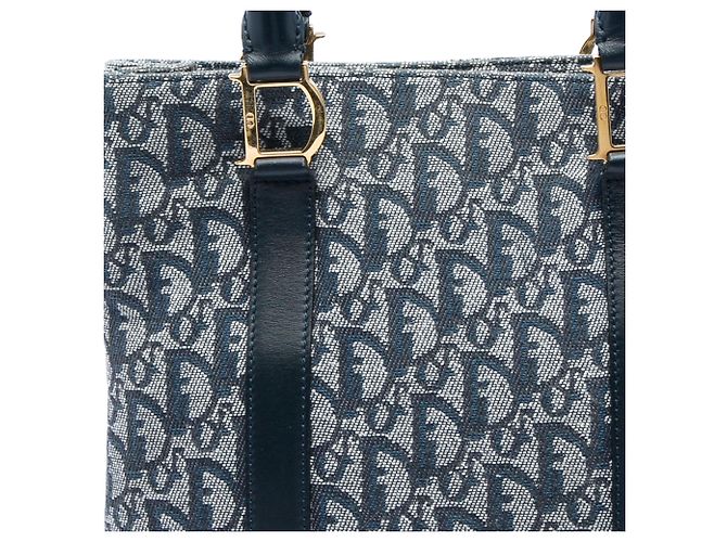 Dior Blue Diorissimo Trotter Canvas Tote Blau - Ansicht 5