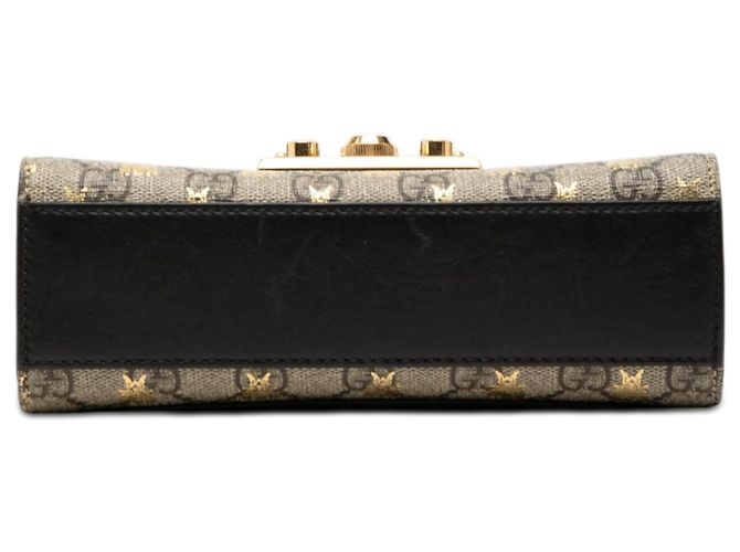 Gucci Beige Small GG Supreme Bee Padlock Crossbody - vista 3
