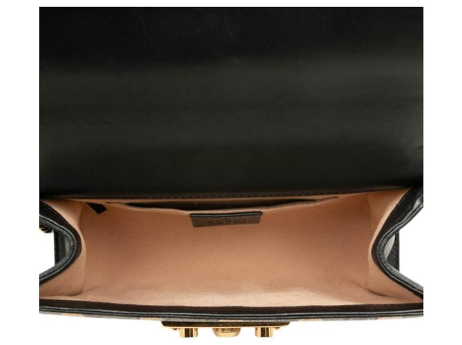 Gucci Beige Small GG Supreme Bee Padlock Crossbody - vista 4
