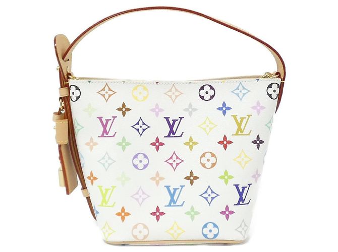 Borsa a tracolla Louis Vuitton Multicolor All-in-BB Bianco - vista 2
