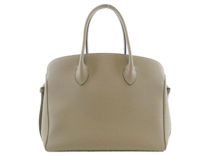 Borsa Louis Vuitton Mila MM M51685 Beige Grigio - vista 2