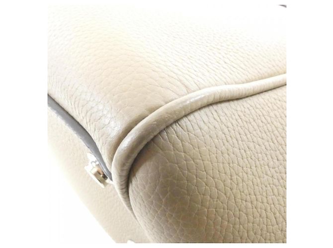 Borsa Louis Vuitton Mila MM M51685 Beige Grigio - vista 3