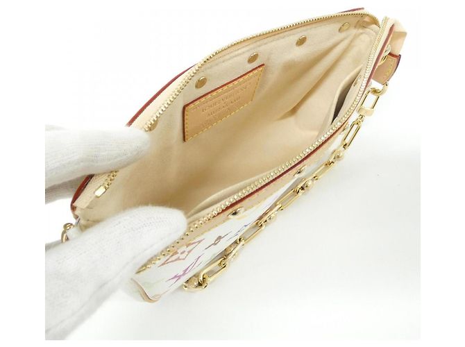 Louis Vuitton Pochette Accessoires Multicolor M13404 Bianco - vista 5
