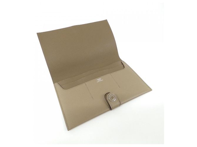 Cartera larga Hermès R.M.S. Toutainman Verso Beige - vista 5