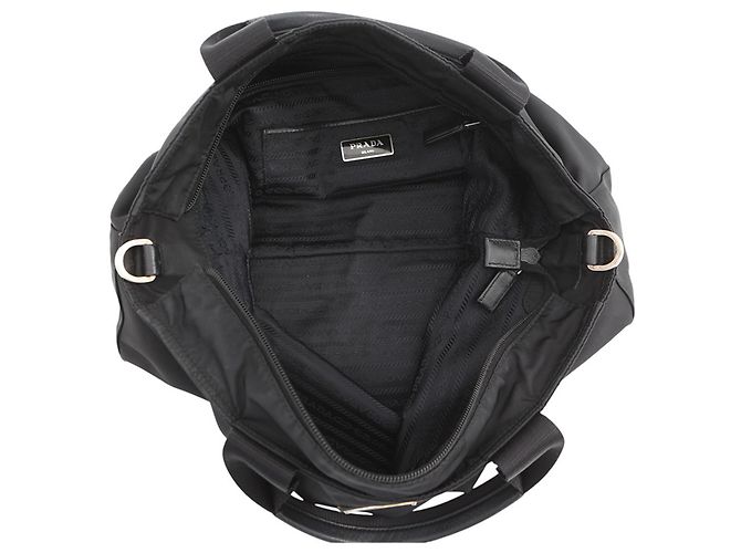 Prada Nylon Triangle Tote Bag Schwarz - Ansicht 6