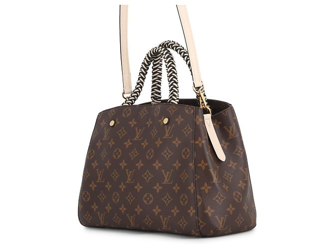 Borsa Louis Vuitton Monogram Montaigne MM Nero Monogramma - vista 2