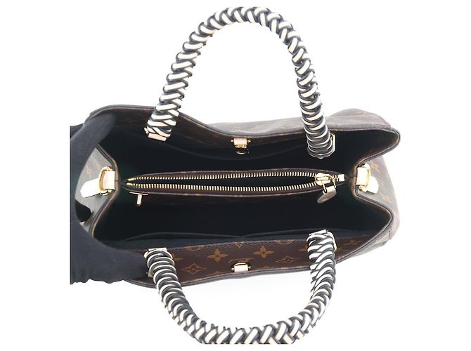 Borsa Louis Vuitton Monogram Montaigne MM Nero Monogramma - vista 6
