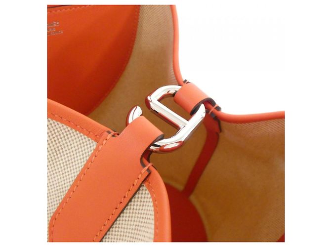 Hermès Hermes In The Loop Handtasche Beige Orange Roh - Ansicht 3