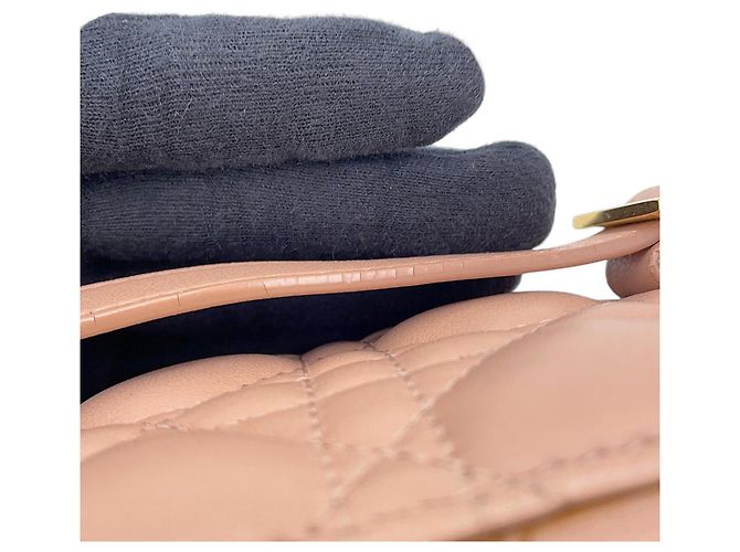 Borsa Vanity Cannage Christian Dior Beige - vista 12