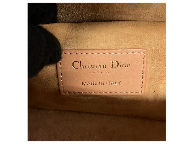 Borsa Vanity Cannage Christian Dior Beige - vista 17