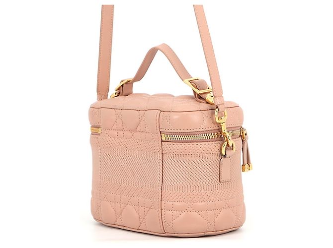 Borsa Vanity Cannage Christian Dior Beige - vista 2