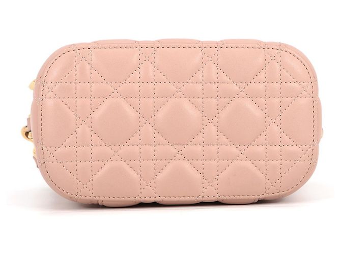 Borsa Vanity Cannage Christian Dior Beige - vista 3