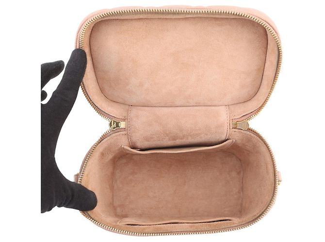 Borsa Vanity Cannage Christian Dior Beige - vista 6