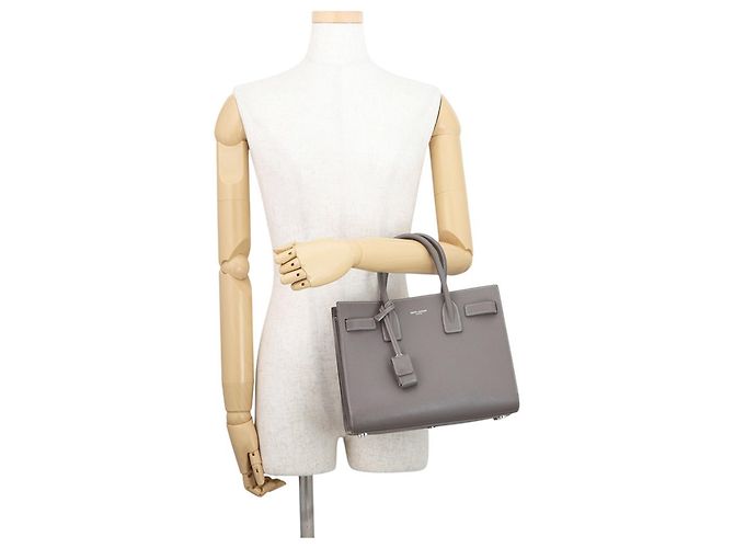 Borsa Yves Saint Laurent Baby Sac de Jour Marrone - vista 4