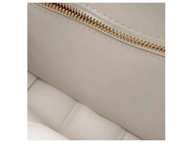 Borsa a tracolla con catena bianca Bottega Veneta Bianco - vista 12