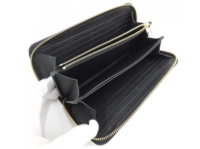 Louis Vuitton Monogram Empreinte Zippy Wallet Schwarz - Ansicht 4