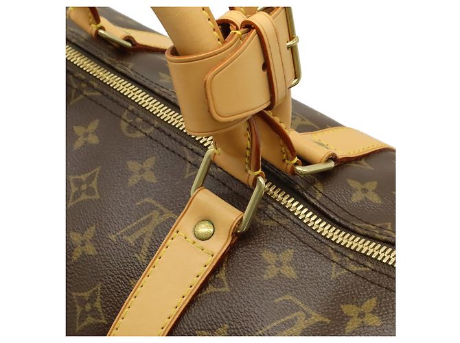 Borsa Boston Louis Vuitton Monogram Keepall 50 Marrone - vista 8