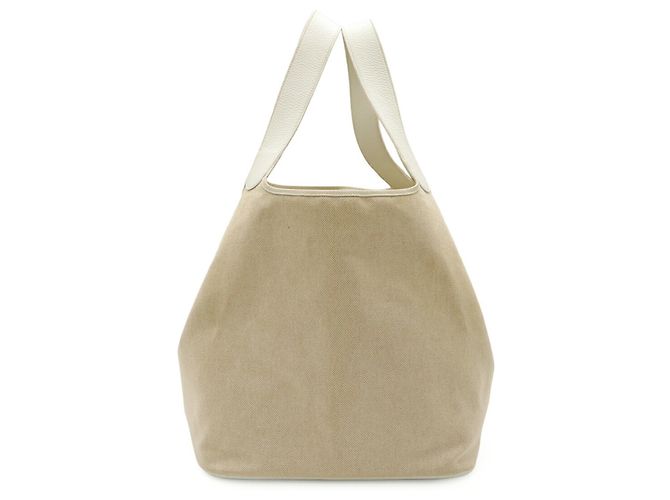 Hermès Borsa a Spalla/Tote Bag Hermes Picotin TGM Bianco - vista 2